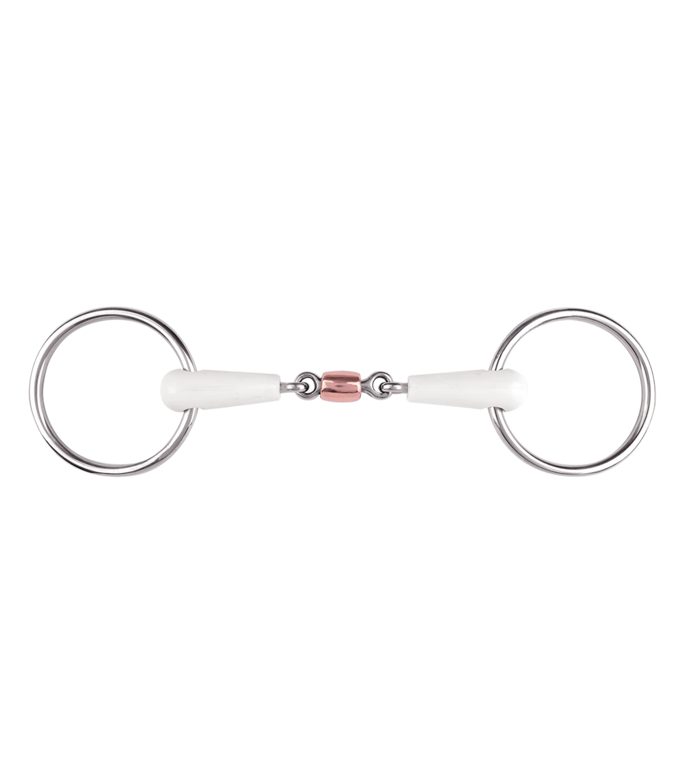 EQUIMOUTH SNAFFLE BIT, DOUBLE-JOINTED WITH COPPER ROLLER By Waldhausen