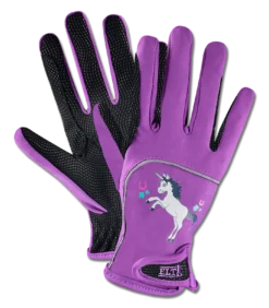 Metropolitan Unicorn Kids Riding Gloves By Waldhausen
